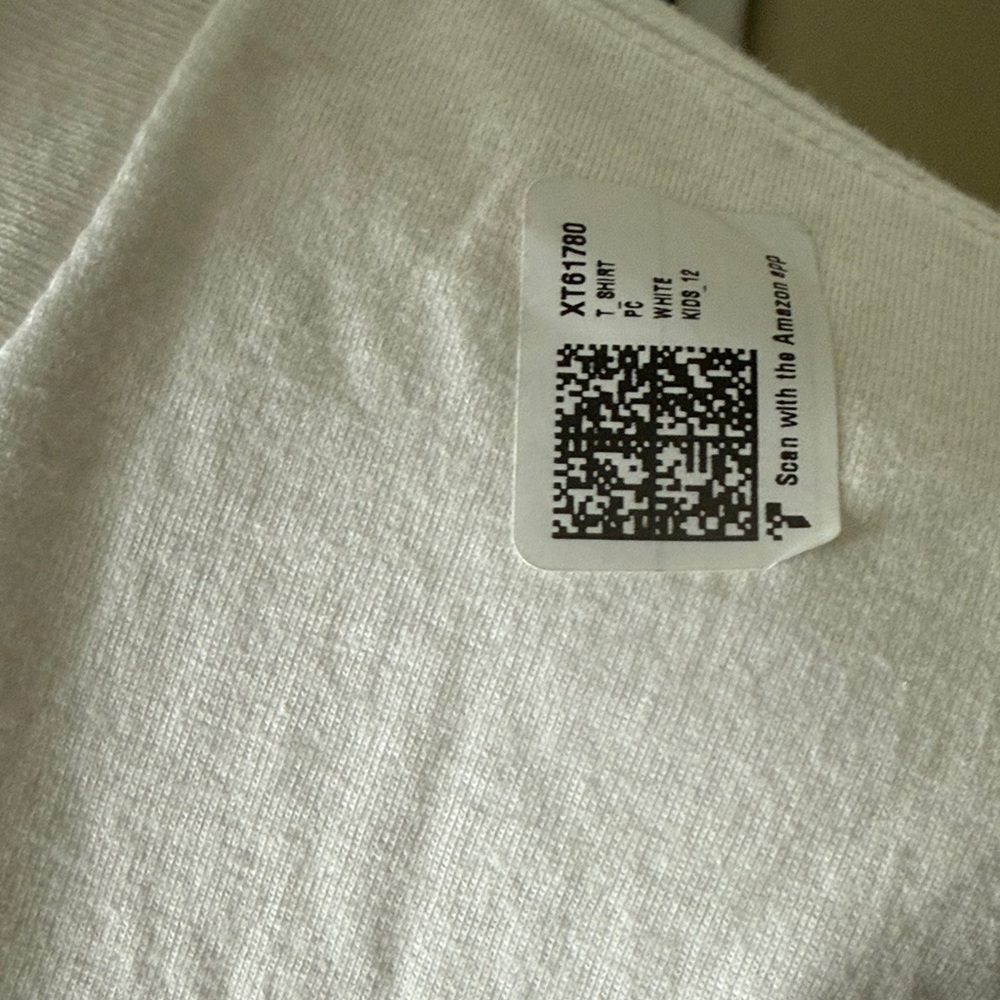 Port and Company White Tee with Red Number Design - Picture 2 of 3